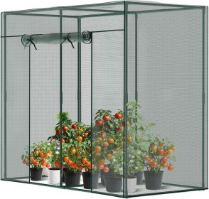 Crop Cages for Garden Plant, 6.6x3.3x6 Ft Plant Protection Netting Tent with Zippered Door, Raised Bed Cover, Garden Bed Cover with Frame