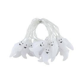 Halloween LED Ghost String Lights, 20 LED Battery Operated Halloween Decor Lights, 2 Modes Warm White Spooky Fairy Lights For Indoor Outdoor Part (Option: 3m)