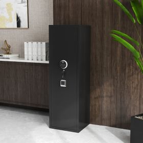 Household Detachable Partition Fingerprint Electronic Safe (Option: BLACK)